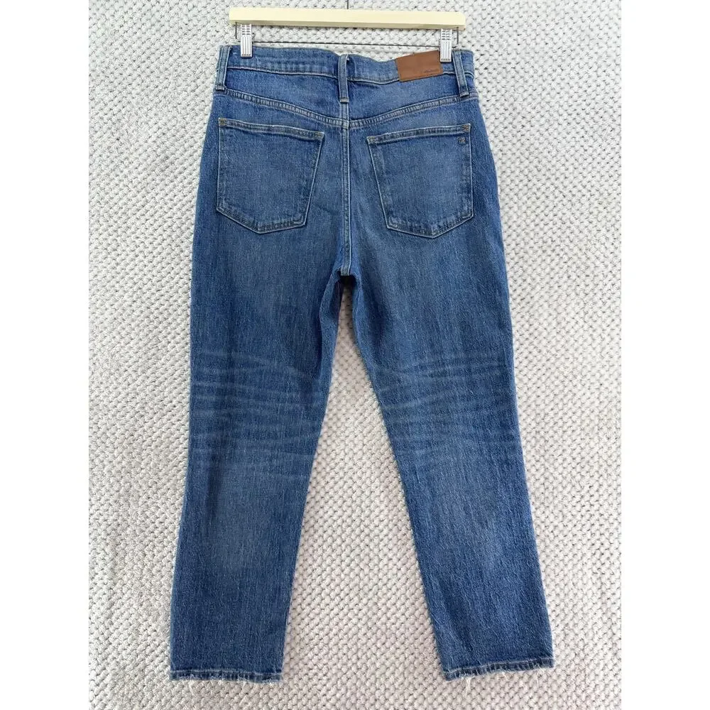 Madewell The High-Rise Slim Crop Boyjean Womens 29 Blue Denim